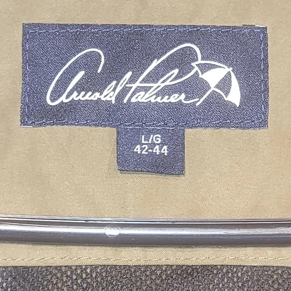 Arnold Palmer Men's Green Suede-Like  Long Sleeve Jacket Size 42-44 Large - Picture 7 of 11